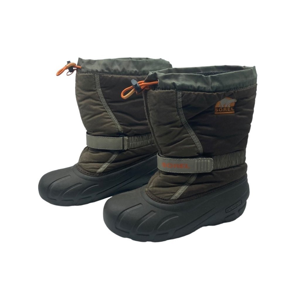 Sorel Kid Youth Brown Water Wind Resistant Flurry Snow Boots‎ Shoes Size 6